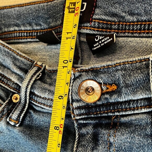 Urban Outfitters BDG Jeans Mens 32 Skinny Stretch Medium Wash Neon Ribbon Stripe - Picture 7 of 11